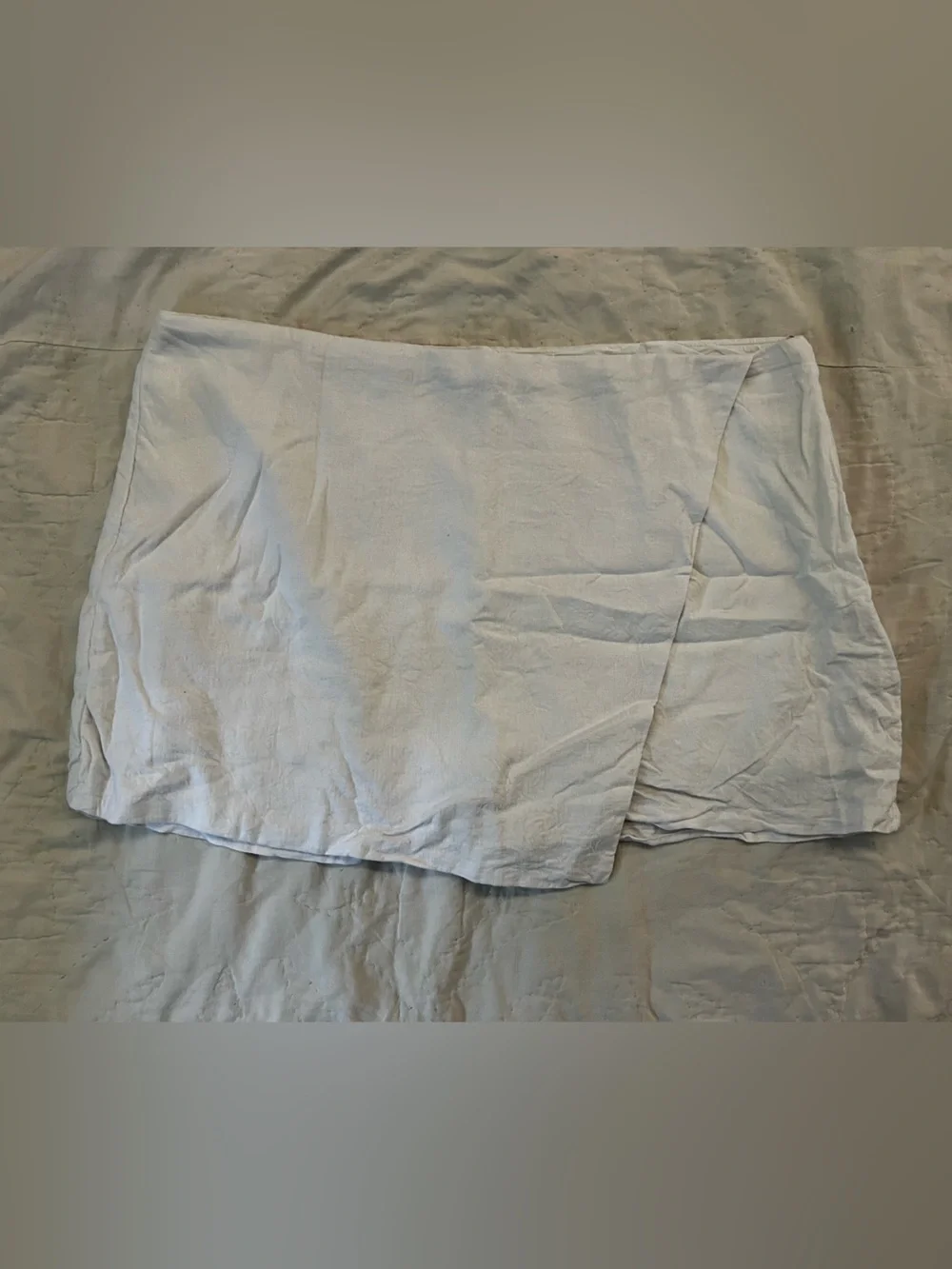Abercrombie & Fitch Women’s Linen Faux Wrap Skort